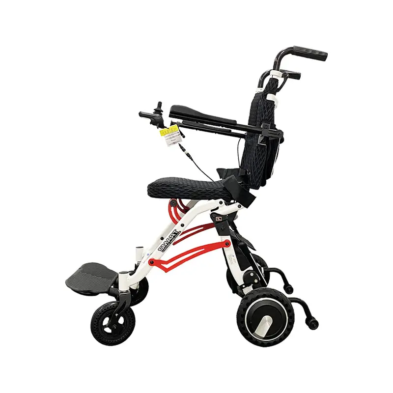 18 кг дорожная Складная легкая инвалидная коляска с электроприводом