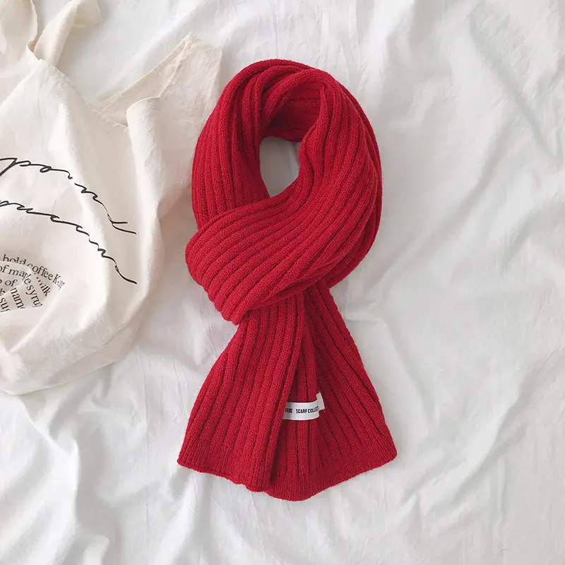 Bufanda de encaje de lana tejida, pañuelo pequeño japonés personalizado para mantener el calor, Otoño e Invierno