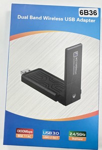 Scheda di rete wireless dual-band da 5G senza driver 1300M Gigabit scheda di rete desktop ricevitore USB trasmettitore WIFI - Product Image 2