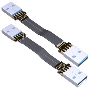 ADT-LINK ประเภท USB3.0-สองมุมเบาบางแบนชาย-ไป-ชายสายการถ่ายโอนข้อมูลอุปกรณ์อิเล็กทรอนิกส์สำหรับผู้บริโภค - Product Image 1