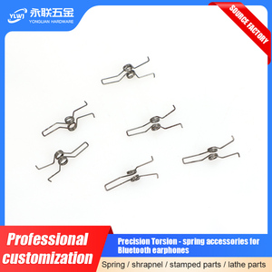 Stainless Steel Twisted-<strong>Spring</strong> Wire Forming <strong>3</strong> Turns Torsion <strong>Spring</strong> for Bluetooth Headphone Accessories - Product Image 4
