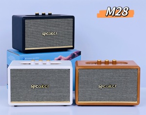עור משובח-רמקול אלחוטי bluetooth 10w כוח תומך <span class=keywords><strong>tf</strong></span>/usb/fm/aux/tws | רטרו שמע נייד אודיו רדיו fm