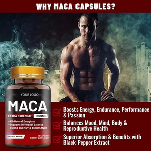 Biochealth Private Label Maca Root <strong>Capsules</strong> + Korean <strong>Panax</strong> Ginseng - Black + Red Maca Root Extract Ginseng <strong>Capsules</strong> Supplements - Product Image 4