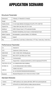 Escáner de código de barras de mano y dispositivo lector de código QR compatible con Android PDA en stock - Product Image 3