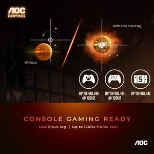 高速配信AOC 24G15N Led PCコンピューターモニターライトバー24インチPCスクリーンケース180Hzモニターオーディオインターフェース付き - Product Image 2