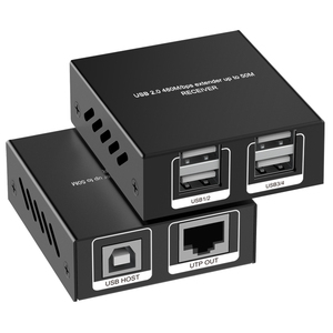 ตัวขยาย USB2.0สูงถึง CAT5/6ถึง165ft/50M ขยายไปยังพอร์ต USB 4พอร์ตเสียบและเล่นได้โดยไม่ต้องใช้ไดรเวอร์ - Product Image 1