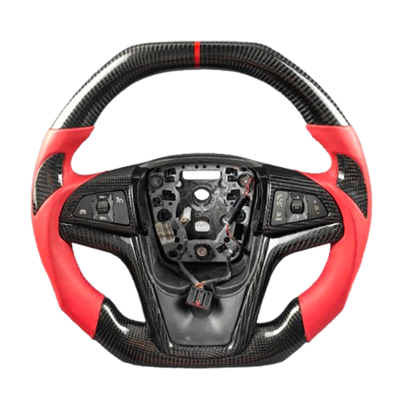 Carbon fiber+Red smooth leather