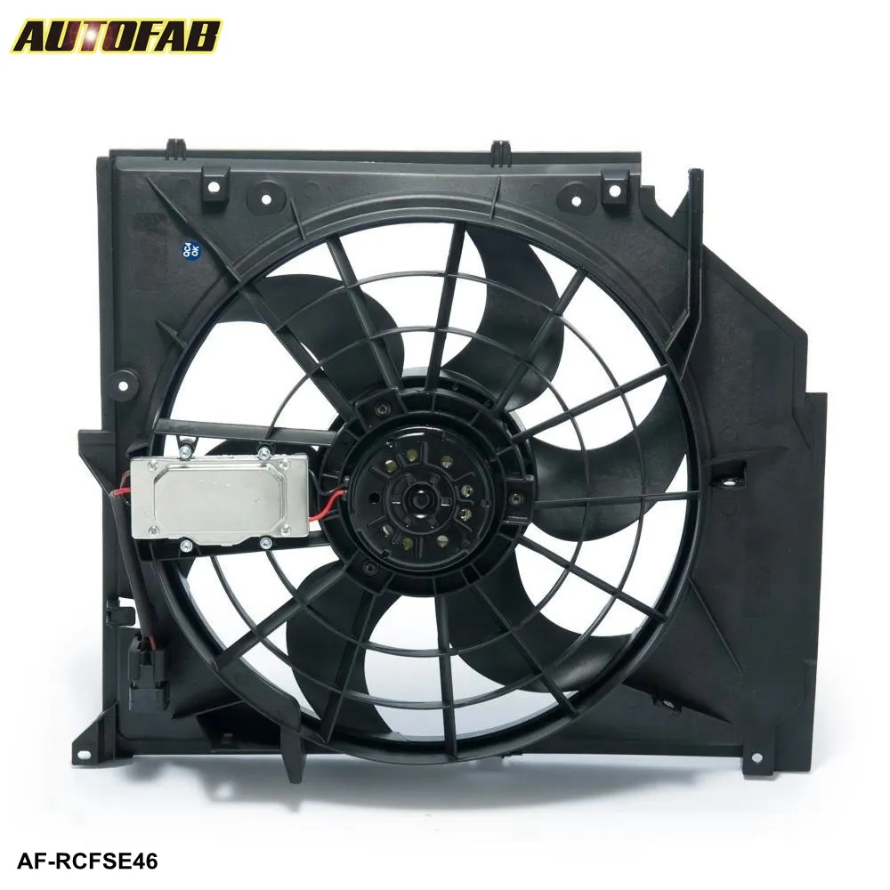 Autofab-ventilador refrigeração do radiador, para bmw 3 séries 320 323 325 328 330 i ci xi e46 99-06 ventilador do radiador AF-RCFSE46