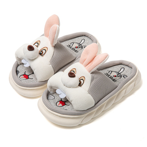 Kadınlar için yaz ev terlikleri nefes kapalı sevimli baskı terlik Slip-on açık ayak ev ayakkabıları - Product Image 3