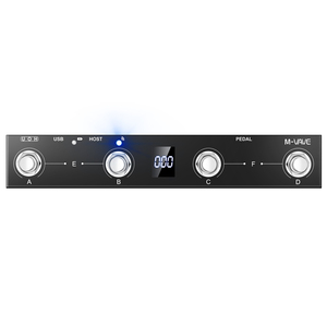 M-VAVE MIDIフットコントローラーペダルワイヤレス接続有線接続コントロール4ボタン - Product Image 2