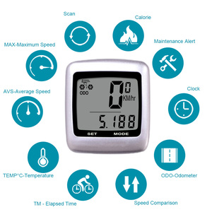 Sunding-velocímetro inalámbrico para bicicleta, multifunción, odómetro, Sensor de velocidad a prueba de lluvia - Product Image 3