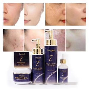 7 ימים הלבנה העור טיפול סט-glutathione ויטמין c סרום כתם כהה קרם עור שחור העור סבון הלבנת הגוף