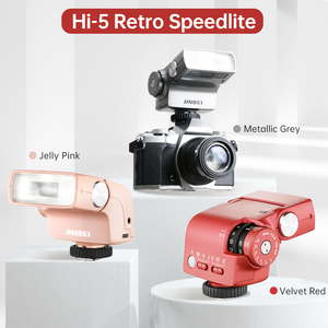 JINBEI Hi-5 Retro kamera flaşı işık Speedlight kamera için çok renkli PortableSet evrensel sıcak ayakkabı - Product Image 2