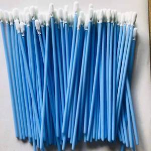 Tozsuz endüstriyel elektronik temizleme çubukları temiz oda sivri <span class=keywords><strong>q</strong></span>-ucu pamuklu çubuk polyester pamuklu çubuk