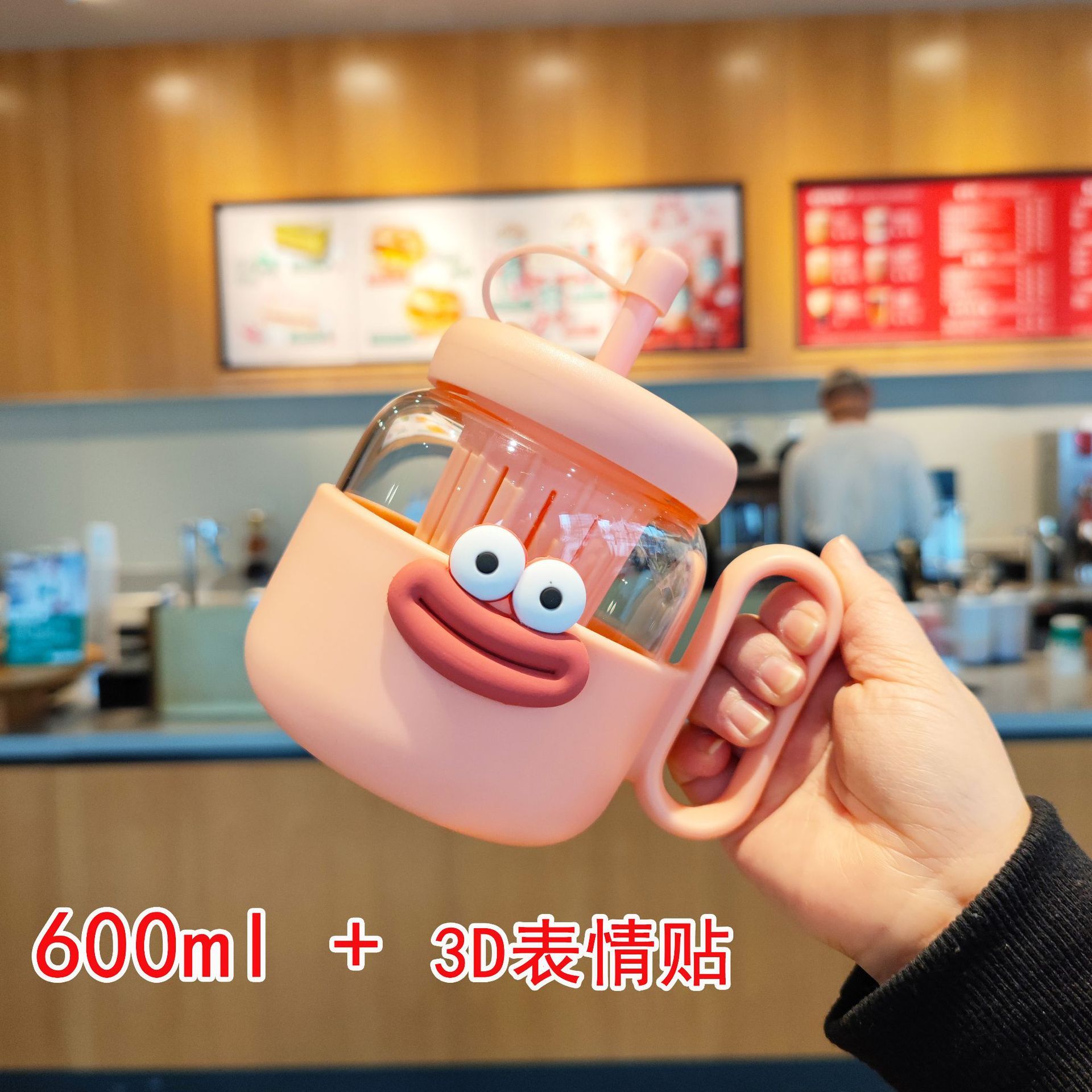 Pink Big Mouth Sticker