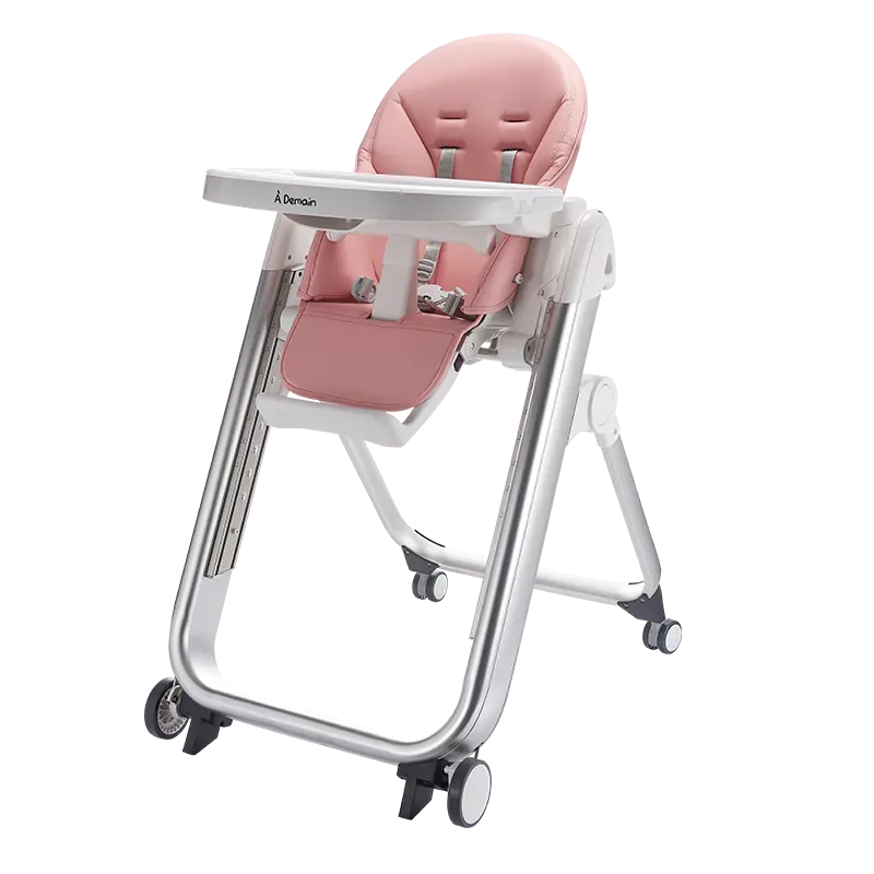 Chaise d'alimentation portable pour bébé avec roues Chaise pliante compacte pour enfants