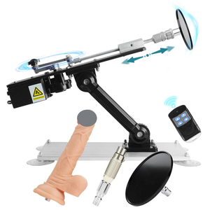 Wireless Remote Control Telescopic Dildo Thrusting F-ucking Machine Stainless Steel Base Suction Silent <strong>Sex</strong> Machine for Women - Product Image 1