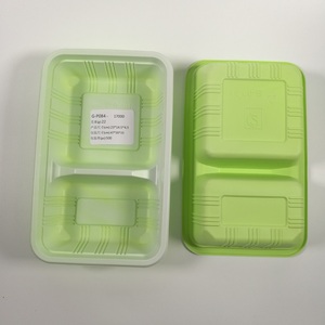 2 Compartment Rectangular <strong>Meal</strong> Bento Microwavable Disposable Plastic Take Out <strong>Box</strong> Fast Food Lunch <strong>Box</strong> Wholesale - Product Image 3