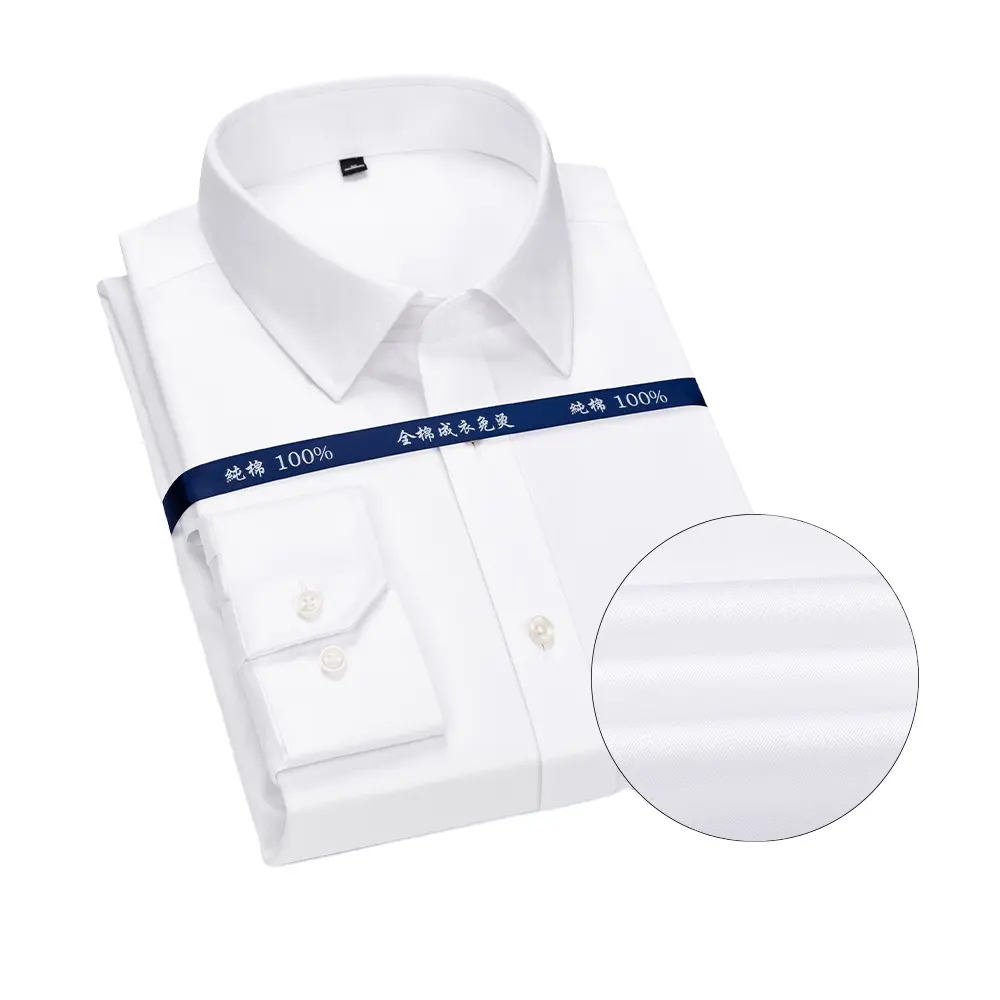 Camisa masculina social de 100% algodão, camisa de manga comprida, social, masculina, formal, de escritório