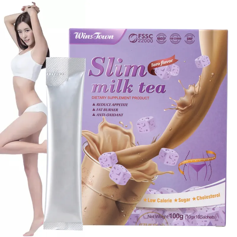 Taro Trà Sữa Mỏng Trà Sữa Đốt Mỡ Hương Vị Tùy Chỉnh Chống Mệt Mỏi Giảm Cân Chất Lượng Cao