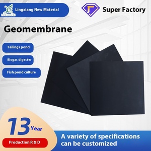 Fishpond eğim koruması için HDPE polietilen geomembran sulak ve yapay göl depolama Anti-sızıntı membran inşa - Product Image 5
