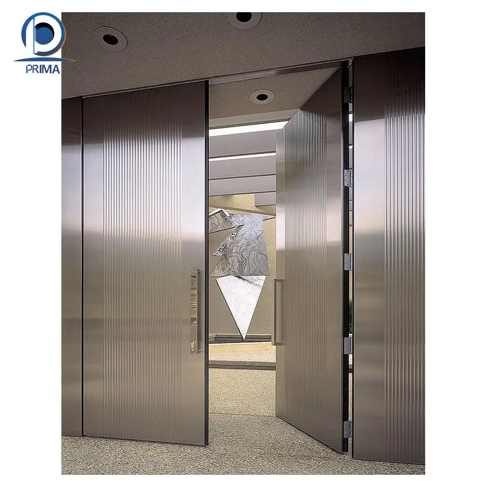 Prima kualitas tinggi logam dekoratif baja keamanan pintu baja baja pintu baja tahan karat desain pintu gerbang