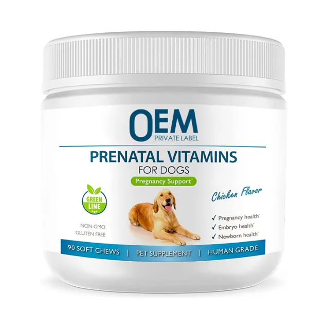 Private Label Dog Vitamin Supplement kaut pränatale Vitamine für Hunde Multi vitamin
