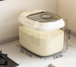 Böcek geçirmez nem geçirmez pirinç kutusu tahıl mühürlü kavanoz mutfak konteyner 10/30KG depolama mutfak konteyner depolama kapaklı kutu - Product Image 1