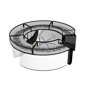 LUX Design High End Watch Shop Design Factory Bespoke <strong>Center</strong> Round Watch Display Showcase High Quality Jewelry Display Counter - Product Image 1