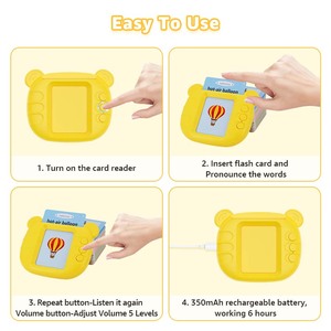 Personalizzare la lingua per bambini carte Cognitive elettroniche per l'apprendimento della macchina parlante Flash Card impara a leggere la macchina per l'apprendimento educativo - Product Image 6