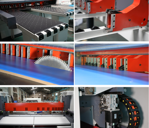 10% Descuento Suministro de fábrica Máquina de sierra de haz CNC para Sierra de panel de carpintería con sistema controlado por computadora PLC - Product Image 6