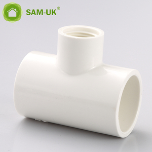3/4&quot;x1/<strong>2</strong>&quot;-<strong>1</strong>&quot;x3/4&quot; <strong>1</strong>/<strong>2</strong> <strong>1</strong>/8 Inch Free Sample Supply Pvc Pipe Fittings <strong>Reducing</strong> Female Tee for Threaded Red Chicken Nipples - Product Image 4