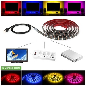 16.4FT מטר SMD 5050 גמיש לחתוך עם שלט רחוק APP חכם RGB תאורה אחורית לטלוויזיה קלטת <span class=keywords><strong>LED</strong></span> לקישוט טלוויזיה - Product Image 4