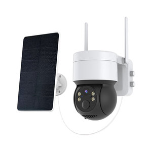 4MP ICSEE Solar PIR Sistema de cámara de seguridad inalámbrica 360 Web PTZ WiFi exterior 2,4 Ghz Visión nocturna CCTV Cámara de Red Hogar - Product Image 3