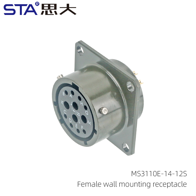 Receptáculo hembra de montaje en pared MS3110E