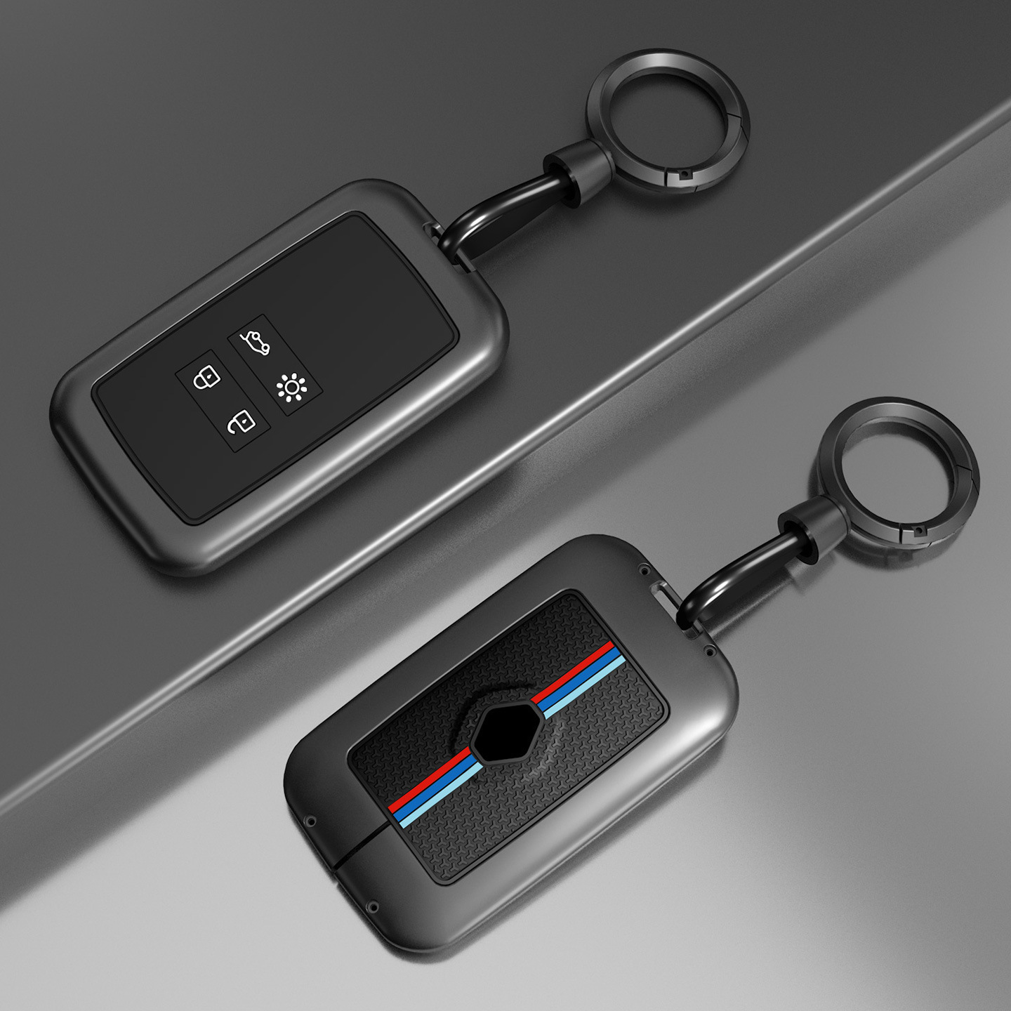 Blu + fibbia ad anello