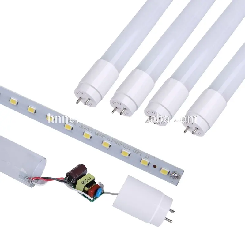 טוב מחיר סין מייצר T8 LED זכוכית צינור 2FT 4FT 18W 36W עלה זהב אלומיניום מנורת בעל T8 LED צינור