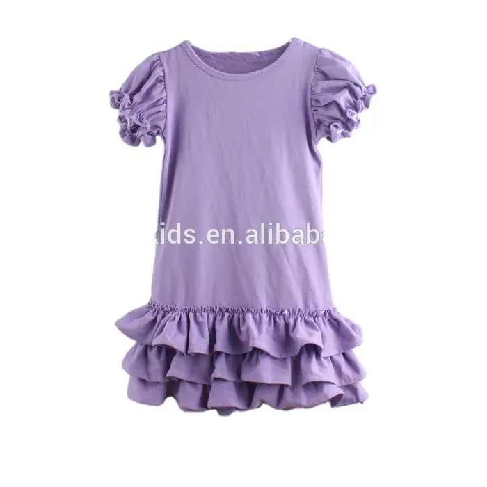 Vestido novo estilo da foto da menina do miúdo do bebê da criança verão princesa sopro manga curta crochet handmade malha de algodão vestido plissado em camadas