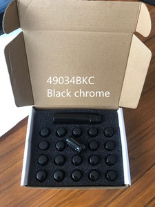 20 + 1 hộp đóng gói màu đen 6-spline 12x1.5 Lug Nuts/với xử lý nhiệt CRV ổ cắm chính - Product Image 6