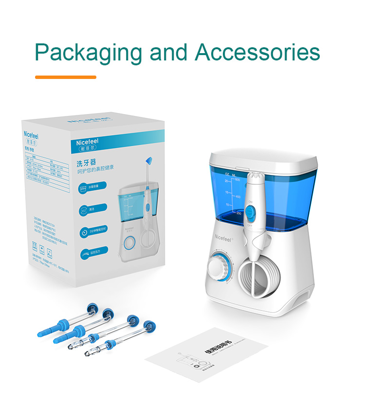 Ipx7 Electric Nasal Irrigation System Desktop Cordless Nasal Wash 600ml Nj166