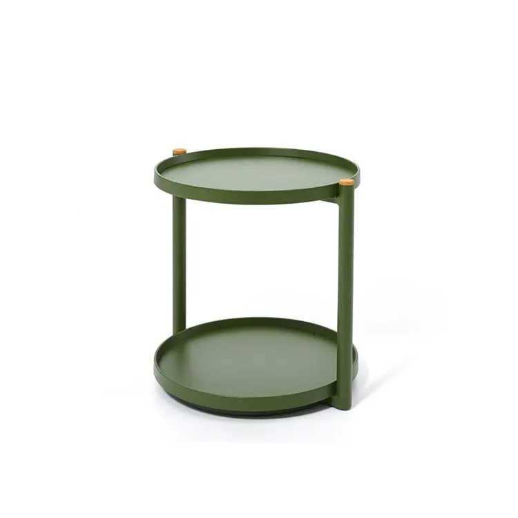 Table basse de salon en métal de forme ronde, simple et moderne, vente en gros, nouvelle collection 2020