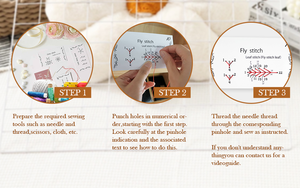 Hot Sale Gift Practice DIY Knitted Embroidery <strong>Pattern</strong> Skill Exquisite Sewing Stitch Card <strong>Book</strong>