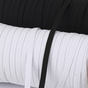 Custom 6mm <strong>Elastic</strong> Band White and Black Color <strong>Elastic</strong> Various Size Flat <strong>Elastic</strong> - Product Image 2