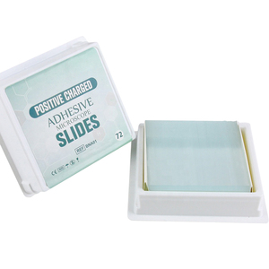 Microscopio de laboratorio para histología, con bordes de tierra desechables, con carga positiva, deslizantes - Product Image 1