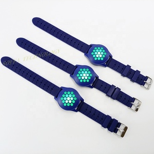 Vibrierende LED Blinklichter Armbänder benutzer definierte Kunststoff DC 5V Aufladung Patent Zeit steuerung Armband einstellbare Timer vibriert - Product Image 2