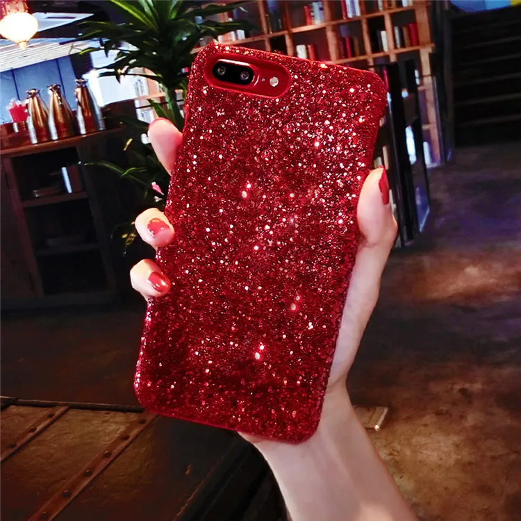 Bling Glitter Shining Flash Hard Back Cover für 5 5S SE 6 7 8 Plus Luxus-Handy hülle für iPhone 11 12 Pro Max XR X XS