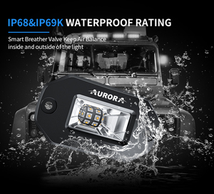 AURORA Patent süper ince 2 inç 4x4 led çalışma ışığı otomotiv LED ışık s Offroad LED ışık LED ışık - Product Image 5