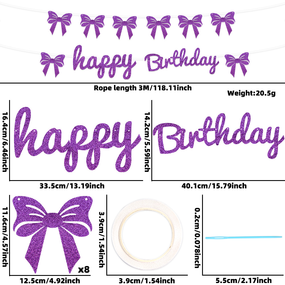 3m wire-purple bow letter style