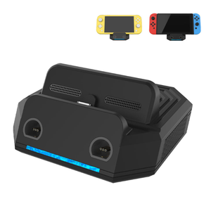 Nintendo Switch/LiteTVドックコンソールアダプターコンバーター充電スタンドステーション用GameCubeコントローラー用の新しい2ポートアダプター - Product Image 3