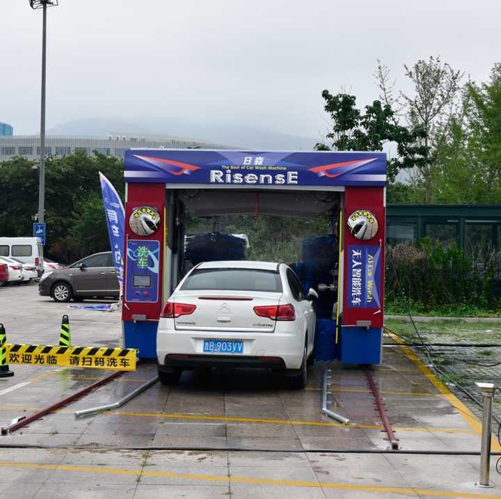 Rollover mesin cuci mobil otomatis dengan sikat Dan pengering